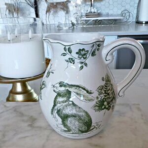 NEW! MAXCERA BUNNY ROSES TOILE PITCHER